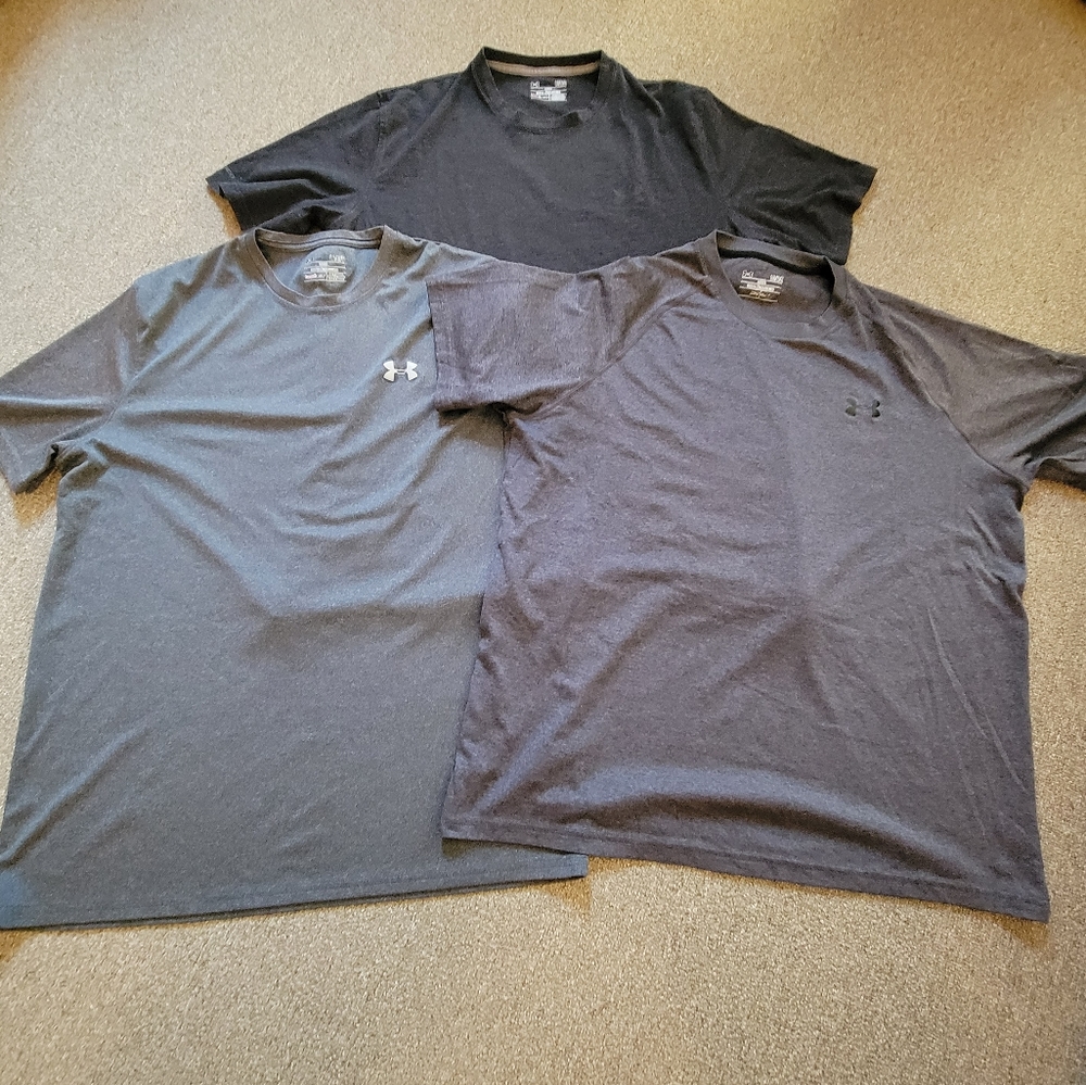 Men's L Gray Under Armour t-shirts